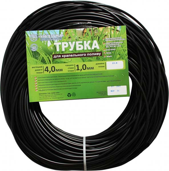 Трубка капельного полива Киевгума d4х1,0