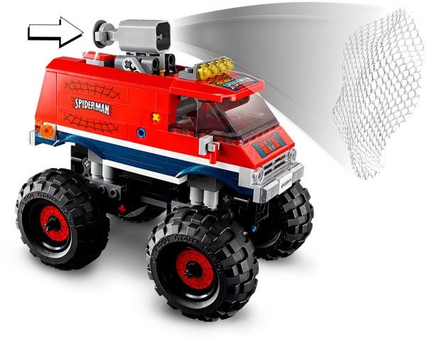 Конструктор LEGO Super Heroes Marvel Грузовик-монстр Человека-Паука против Мистерио 76174