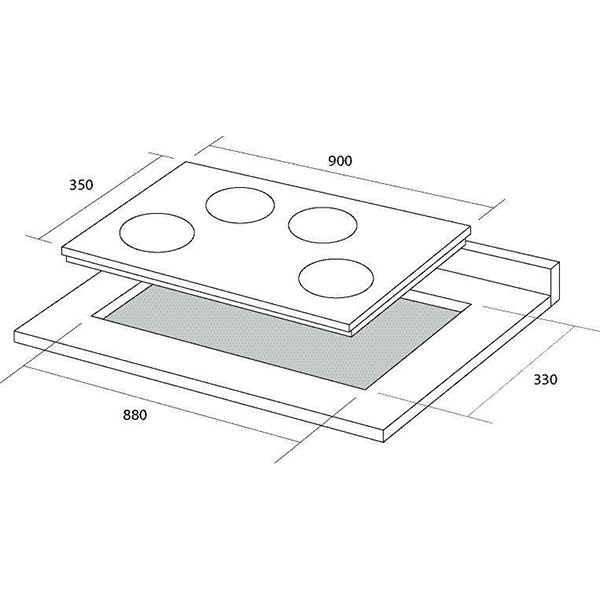 Варильна поверхня електрична Pyramida VCH 900/R