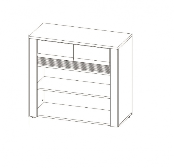 Комод SOKME 2Д/2Ш Санді дуб гранд/дуб гранд 