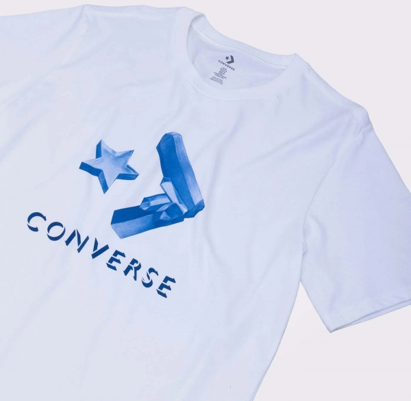 Футболка Converse CRYSTALS TEE 10024596-102 р.S белый