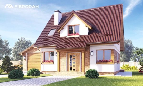 Лист волокнистоцементний IFCEM FIBRODAH Classic 1750х1130 мм коричневий