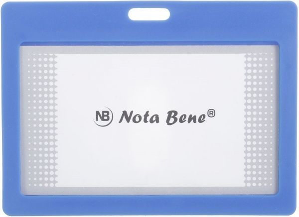 Бейдж 10.3x7.5x0.5 cм синій Nota Bene