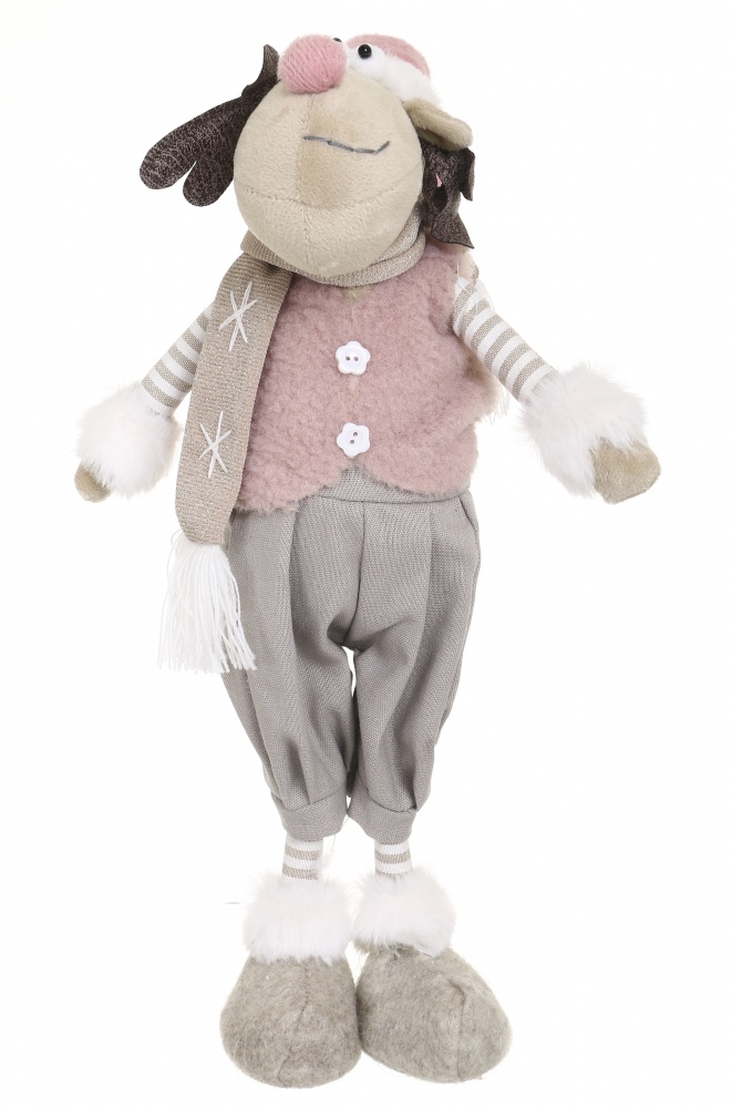 Декорація новорічна Лосик що стоїть 2 види 40 см