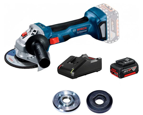 Болгарка (угловая шлифмашина) Bosch Professional GWS 180-LI 1 х GBA 18V 06019H9025