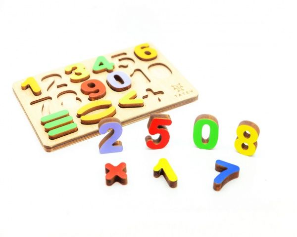 Пазлы деревянные Tatev Веселые цифры