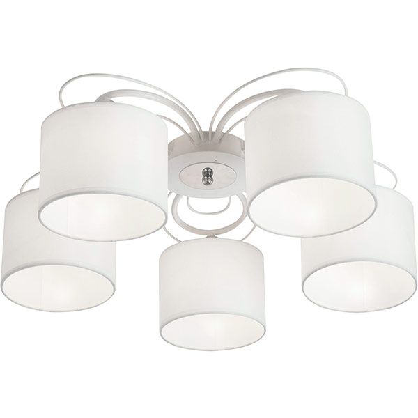 Люстра Victoria Lighting 5x60 Вт E27 хром / білий Cindy