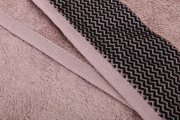 Набір рушників махрових Bamboo 50х90, 70х140 2шт темно-рожевий BILTEX 