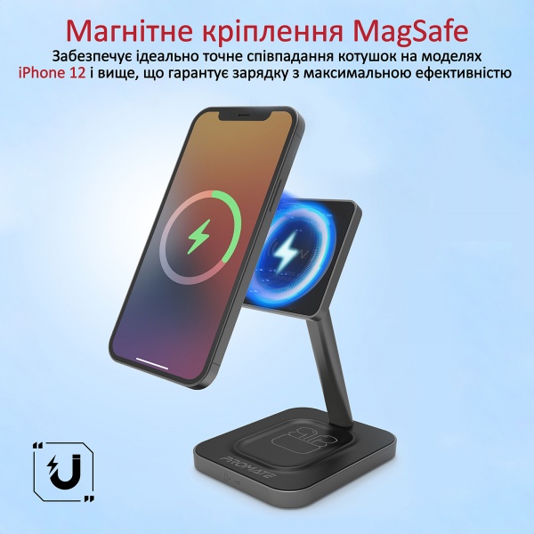 Беспроводное зарядное устройство Promate AuraBase-15W Grey 