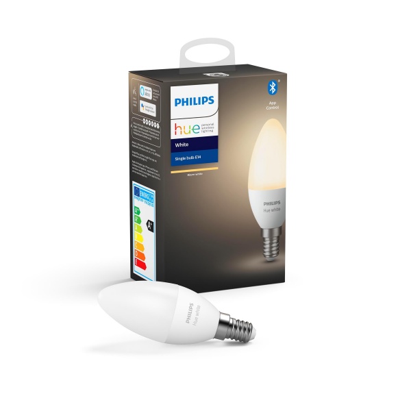Лампа светодиодная Philips hue E14 5.5W (40 Вт) 2700K ZigBee Bluetooth white 
