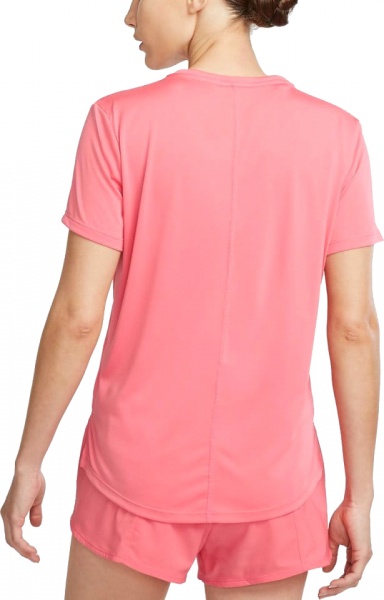 Футболка Nike W NK ONE DF SWSH HBR SS DX1025-894 р.L розовый