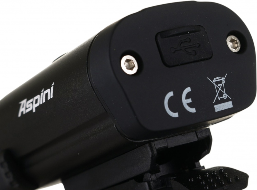 Фонарь велосипедный Aspini 400 Lm черный FL-400AP-BLK
