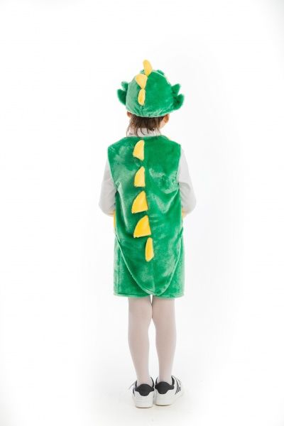 Костюм карнавальний КАРНАВАЛІЯ Дракон 4-7 років р.116-122 жовто-зелений 