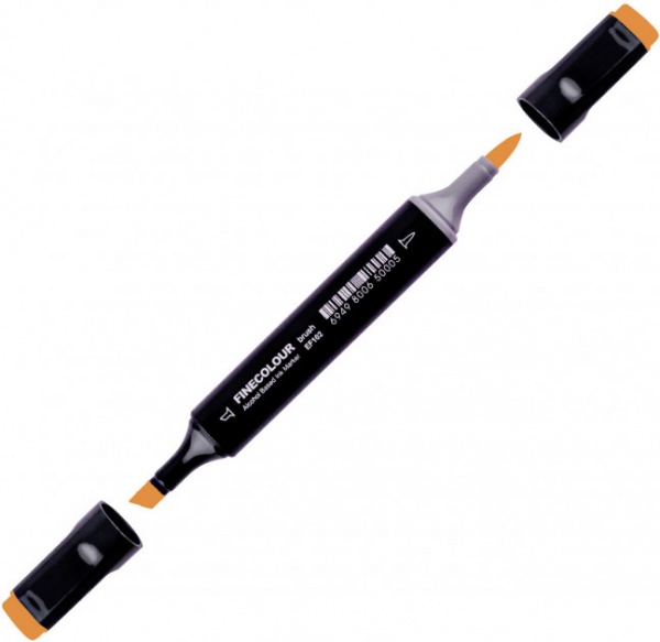 Маркер спиртовой FINECOLOUR EF102-418N желтый янтарь 