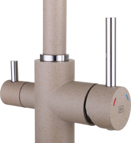 Смеситель для кухни Water House Modus+ с подключением к фильтру бежевый