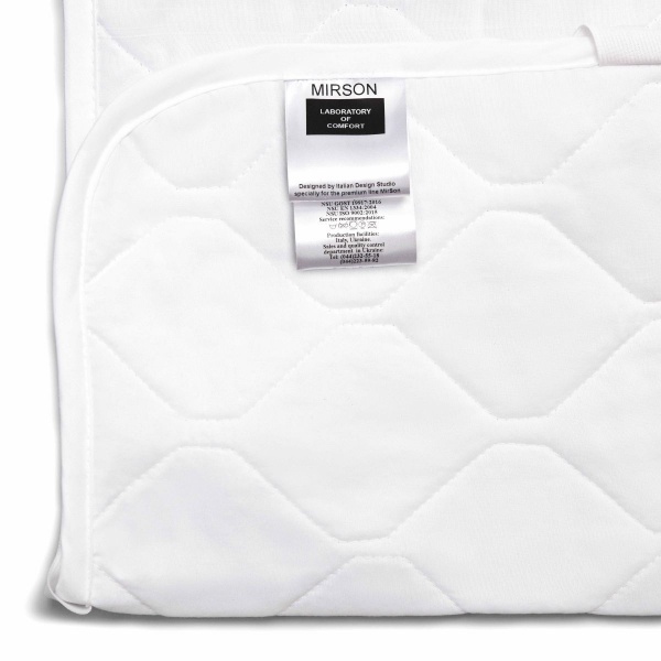 Наматрасник MirSon Natural Line Стандарт Silk Aloe Vera 979 водонепроницаемый с резинкой по периметру 26х180x190 см 2200000839480 