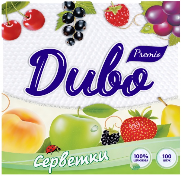 Салфетки столовые Диво 24х24 см белые 50 шт.