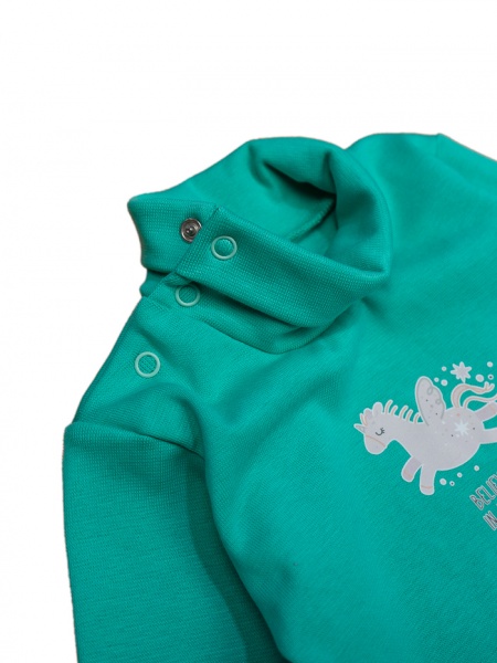 Боді-гольф для дівчинки Luna Kids Єдиноріжка р.98 ментол 0097 