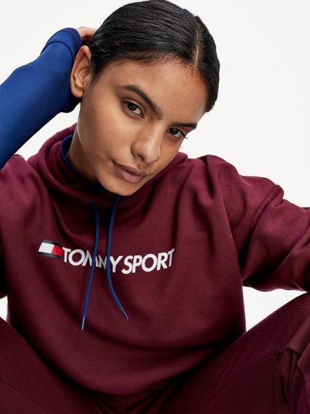 Джемпер Tommy Hilfiger CROPPED HOODY LOGO S10S100455-VLP р. L бордовый