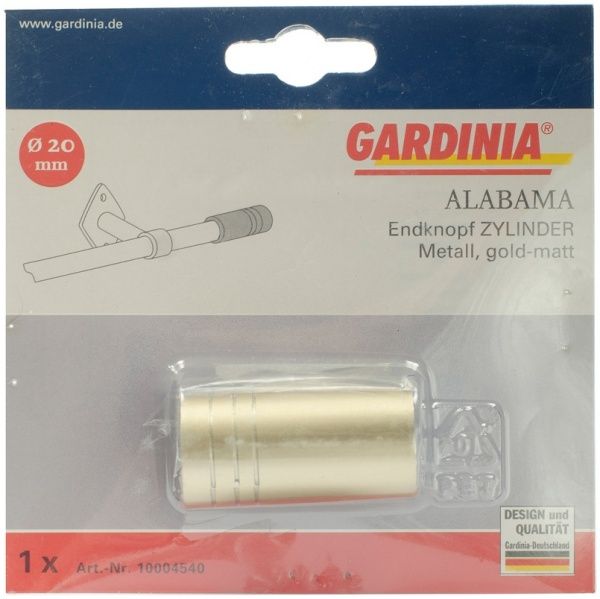 Наконечник Zylinder Gardinia Alabama набірний d20 мм золото 