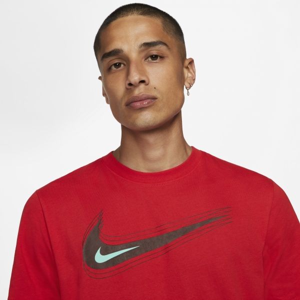 Футболка Nike M NSW TEE SWOOSH 12 MONTH DB6470-657 р.2XL червоний