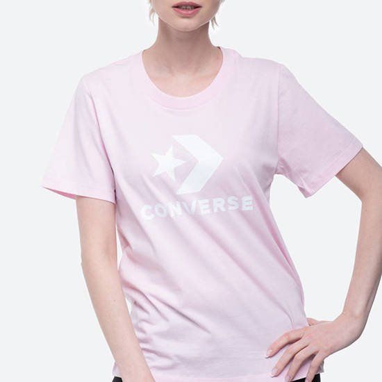 Футболка Converse Star Chevron Center Front Tee 10018569-A24 р. S рожевий
