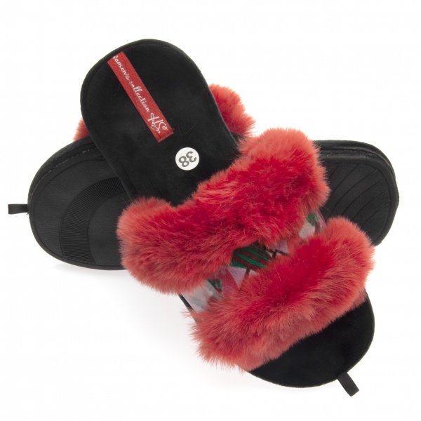 Тапки домашние Home Story 211703-3 р. 38 красный 