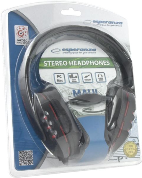 Наушники Esperanza EH142 black