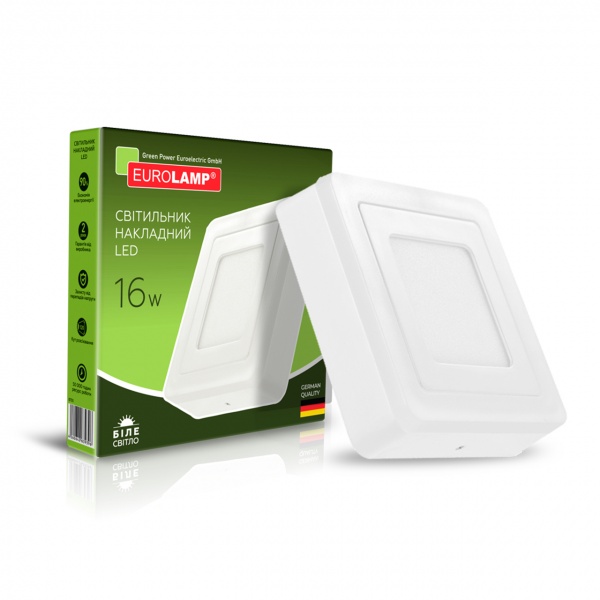 Светильник светодиодный Eurolamp 16 Вт IP20 белый LED-NLS-16/4