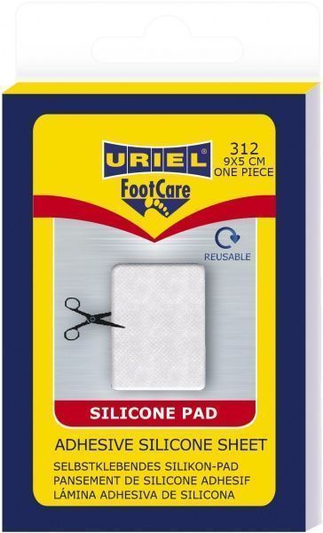 Силіконова клейка пластина Uriel 312 9x5 см білий