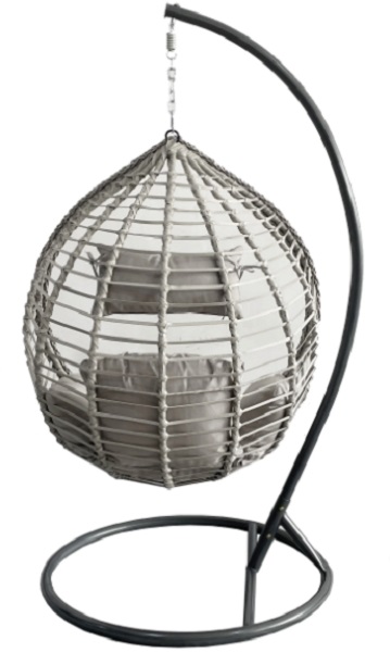 Кресло-кокон Indigo София серый