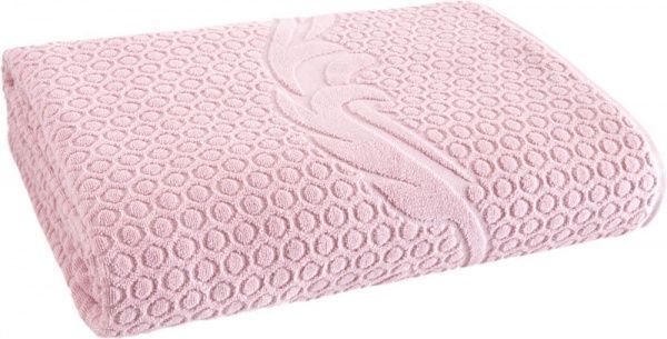 Простынь махровая Pink 200x220 см розовый Arya 