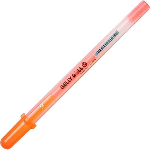 Ручка гелевая Gelly Roll Sakura MOONLIGHT оранжевый флуорисцентний 