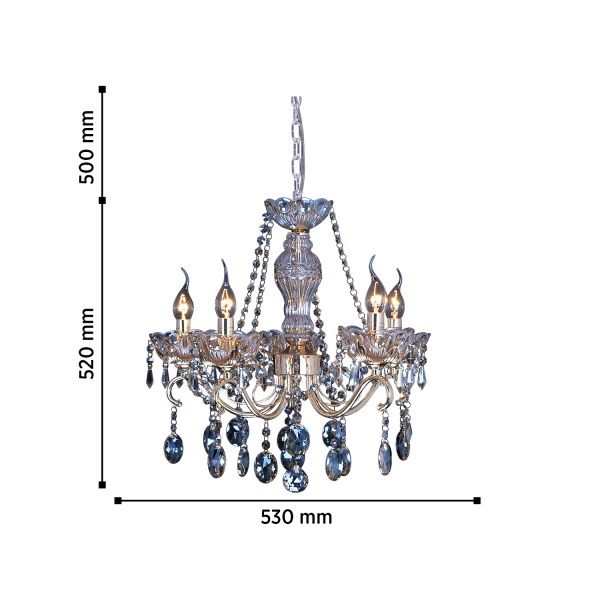 Люстра WunderLicht 6x40 Вт E14 3623-45 