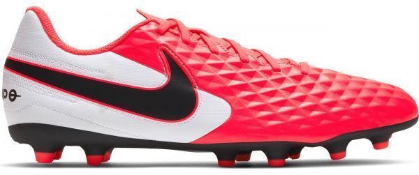 Бутси Nike LEGEND 8 CLUB FG/MG AT6107-606 р. US 8,5 чорнийчервонийбілий