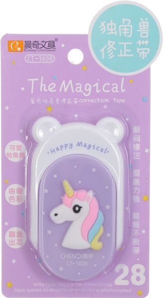 Коректор стрічковий Єдиноріг фіолетовий