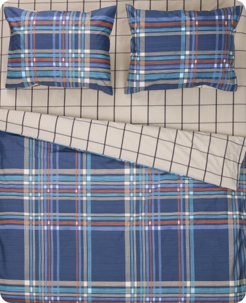 Комплект постельного белья Color stripes двуспальный разноцветный/в полоску La Nuit 