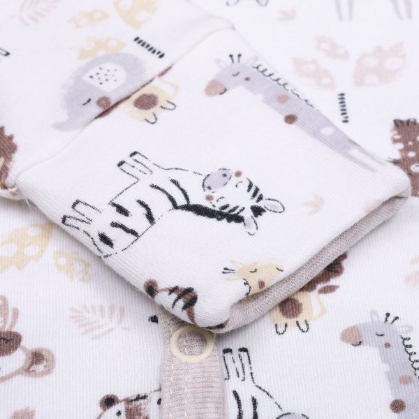 Боди детское унисекс Baby Veres Crazy Zoo р.62 бежево-коричневый 