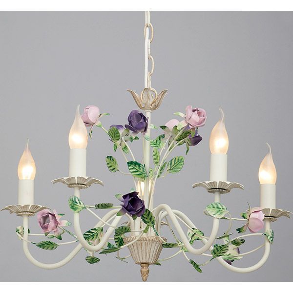 Люстра подвесная Vitaluce 5xE14 бежевый V1184/5 