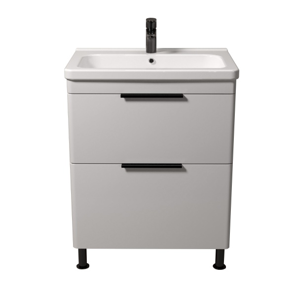 Тумба на ніжках Мойдодир Freya 60 з умивальником Creavit Ipek 60