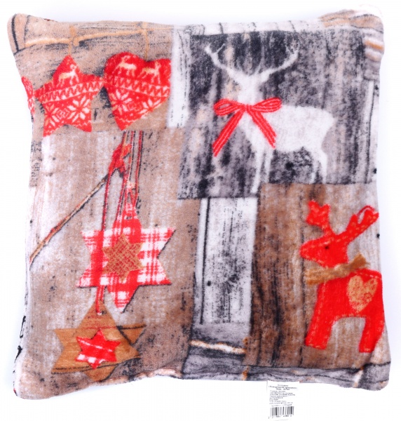 Подушка Новорічний орнамент в асортименті 35 см 