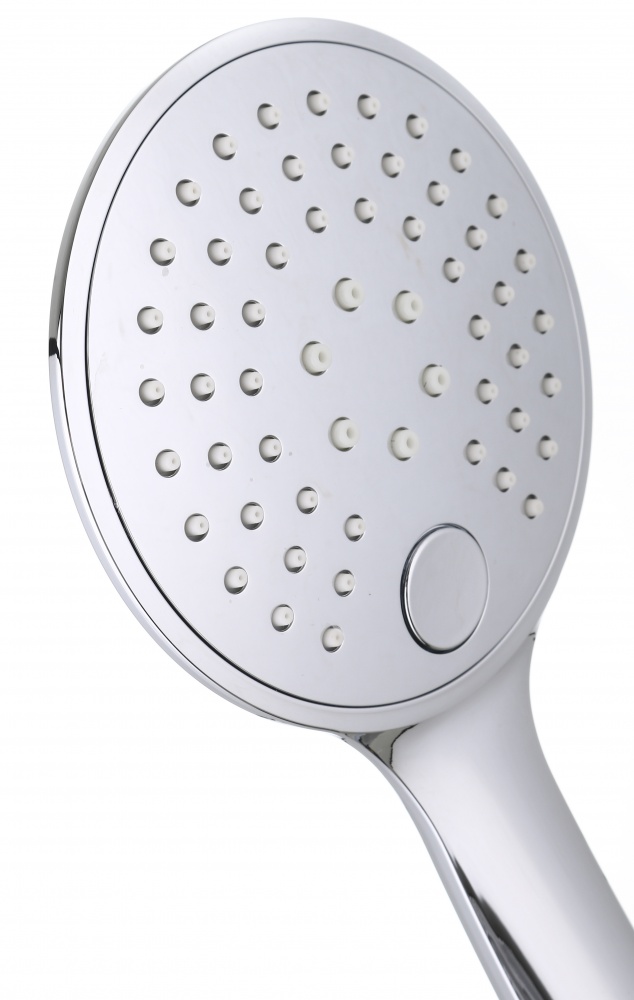 Ручной душ ScandiSPA 3 режима, переключатель-кнопка, круглая форма хром