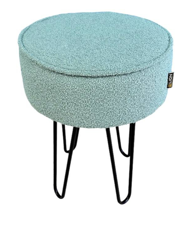 Пуф Lion Шорт-2 480х360 мм бірюзовий/чорний