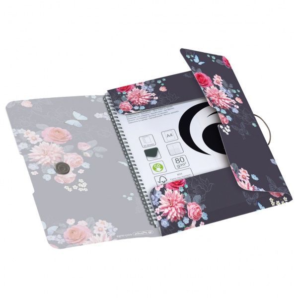 Папка на резинке А4 Ladylike Flowers 50021598 Herlitz