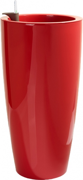 Горщик пластиковий Artevasi Santorini Self Watering System круглий 43л червоний 