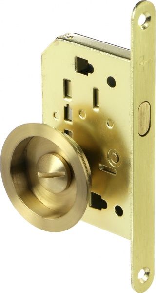 Замок врезной с ручками 4120 WC матовая латунь