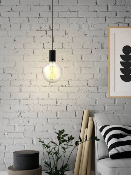 Підвіс Eglo Позуета 1x40 Вт E27 чорний 98661 