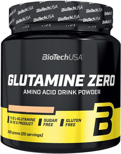 Глютамін BioTech Glutamine Zero крижаний чай-персик 300 г 