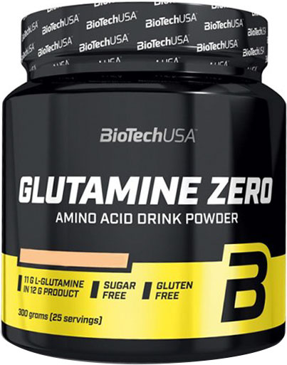 Глютамин BioTech Glutamine Zero ледяной чай-персик 300 г 