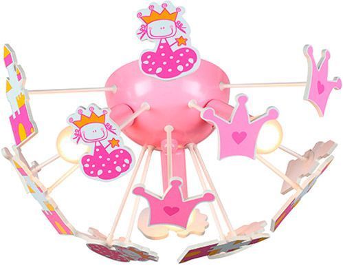 Люстра потолочная Brilliant Kooby 3xE14 розовый HK12841S17 